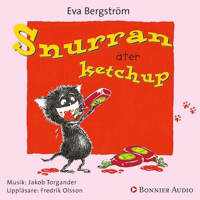 Snurran äter ketchup