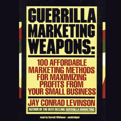 Guerrilla Marketing Weapons – omslag til lydbogen af Jay Conrad Levinson