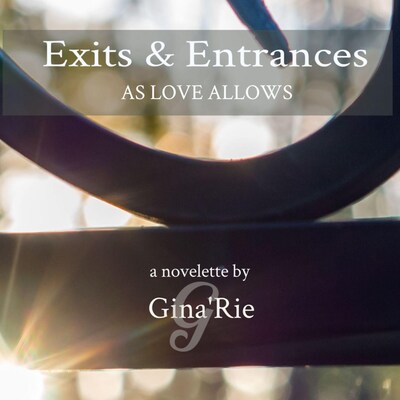 Exits & Entrances – omslag till ljudboken av Gina Rie