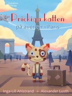 Prickiga katten på äventyr i Paris – omslag till ljudboken av Inga-Lill Ahlstrand