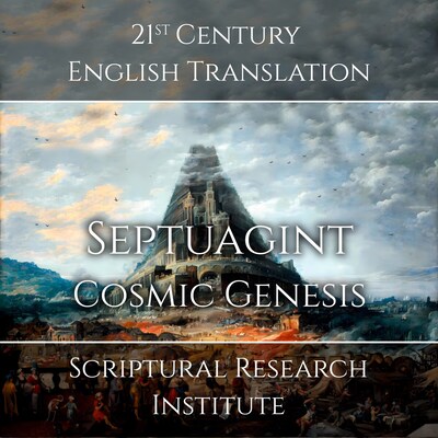 Septuagint - Cosmic Genesis – omslag til lydbogen af Scriptural Research Institute