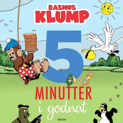 Fem minutter i godnat - Rasmus Klump – omslag til lydbogen af diverse
