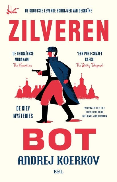 Het zilveren bot: De Kiev mysteries – omslag van het luisterboek van Andrej Koerkov