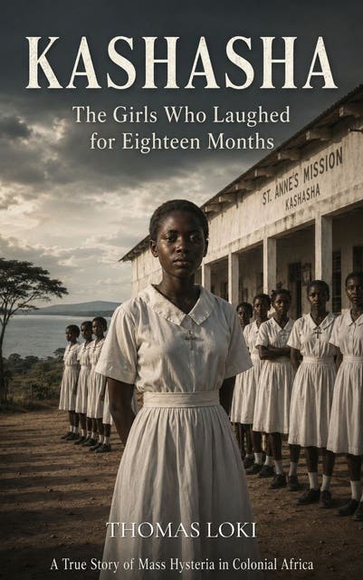 Kashasha: The Girls Who Laughed for Eighteen Months – omslag til lydbogen af Thomas Loki