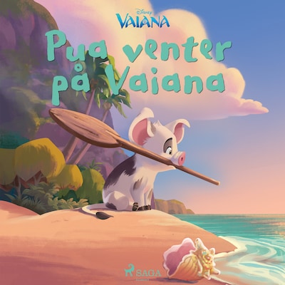 Vaiana - Pua venter på Vaiana – omslag til lydbogen af Disney