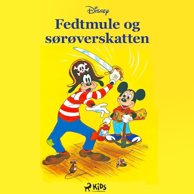Fedtmule og sørøverskatten – omslag til lydbogen af Disney