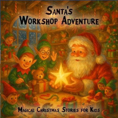 Magical Christmas Stories for Kids, Santa's Workshop Adventure (unabridged) – omslag til lydbogen af Claudia Schröder