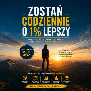 Codziennie 1 lepszy – okładka audiobooka, autor Łukasz Nester