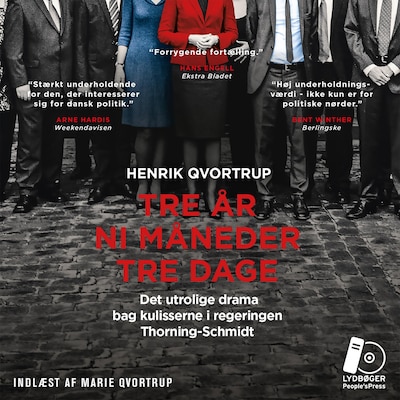 Tre år ni måneder tre dage – omslag til lydbogen af Henrik Qvortrup
