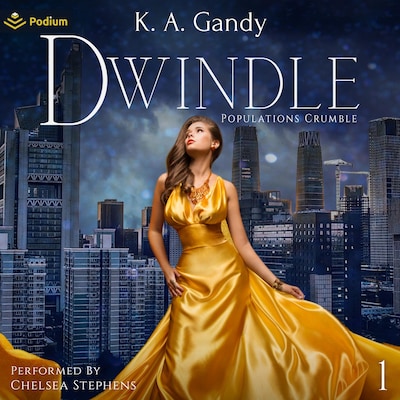 Dwindle – omslag til lydbogen af K.A. Gandy