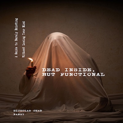 Dead Inside, But Functional – omslag til lydbogen af Dicholas Chad Pansy