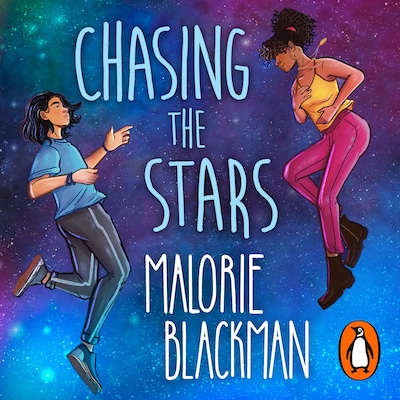 Chasing the Stars – omslag til lydbogen af Malorie Blackman