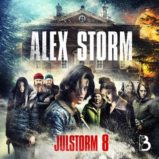 Julstorm: Lucka 8 – omslag till ljudboken av Alex Storm,Anna Granlund,Leffe Grimwalker,Lina Areklew,Linda Schönbeck,Peter Lindmark,Peter Westberg