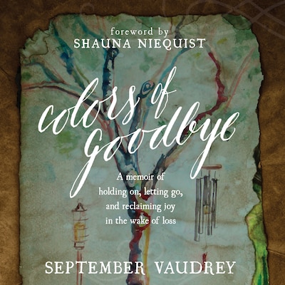 Colors of Goodbye – omslag til lydbogen af September Vaudrey