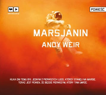 Marsjanin – okładka audiobooka, autor Andy Weir