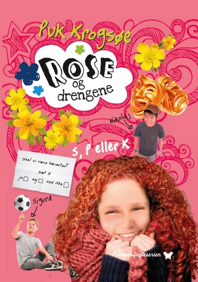 Rose og drengene – omslag til lydbogen af Puk Krogsøe