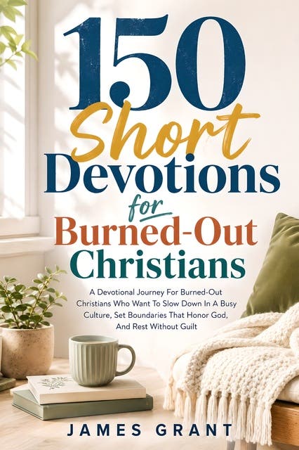 150 Short Devotions for Burned-Out Christians: A Devotional Journey For Burned-Out Christians Who Want To Slow Down In A Busy Culture, Set Boundaries That Honor God, And Rest Without Guilt – omslag til lydbogen af James Grant