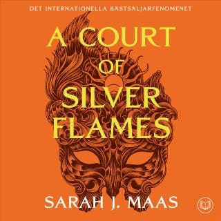 A Court of Silver Flames (svensk utgåva) – omslag till ljudboken av Sarah J. Maas