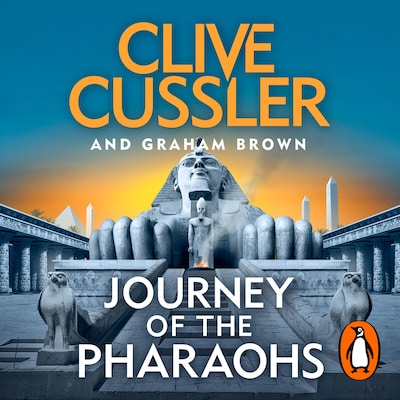 Journey of the Pharaohs – omslag til lydbogen af Clive Cussler, Graham Brown