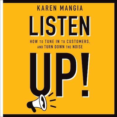 Listen Up! – omslag til lydbogen af Karen Mangia