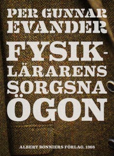 Fysiklärarens sorgsna ögon – omslag till ljudboken av Per Gunnar Evander