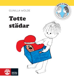 Totte städar – omslag till ljudboken av Gunilla Wolde