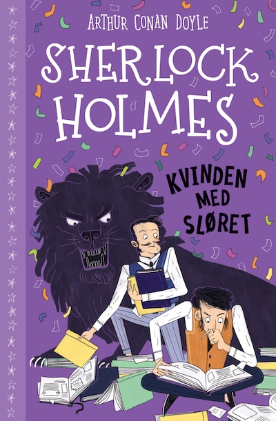 Sherlock Holmes (9) Kvinden med sløret – omslag til lydbogen af Arthur Conan Doyle