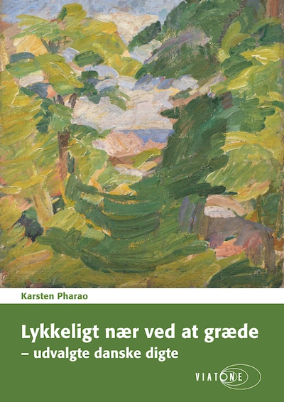 Lykkeligt nær ved at græde – udvalgte danske digte – omslag til lydbogen af Karsten Pharao