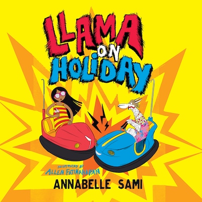 Llama on Holiday – okładka audiobooka, autor Annabelle Sami