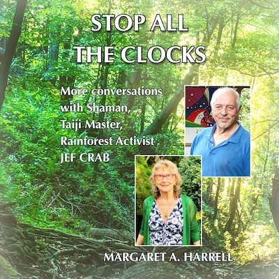 Stop All the Clocks – omslag til lydbogen af Jef Crab, Margaret A. Harrell