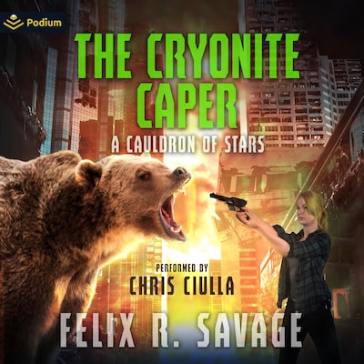 The Cryonite Caper – omslag til lydbogen af Felix Savage