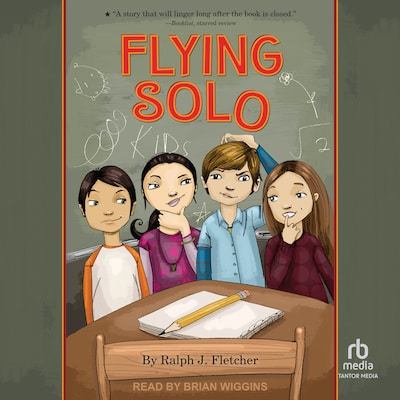 Flying Solo – omslag til lydbogen af Ralph Fletcher