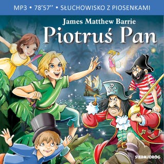 Piotruś Pan – okładka audiobooka, autor James Matthew Barrie
