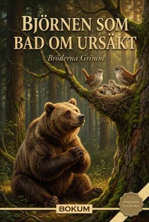 Björnen som bad om ursäkt – omslag till ljudboken av Brothers Grimm
