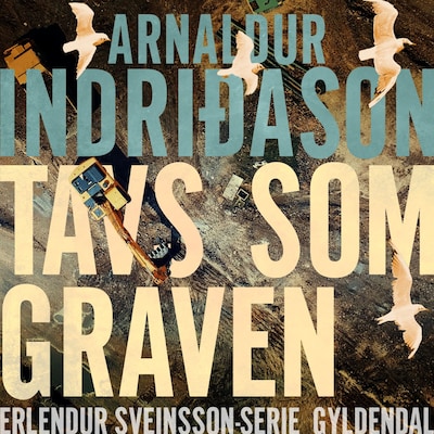 Tavs som graven – omslag til lydbogen af Arnaldur Indriðason