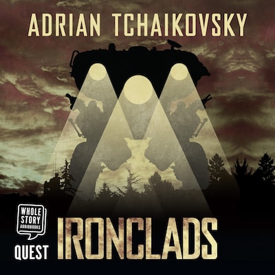 Ironclads – omslag til lydbogen af Adrian Tchaikovsky