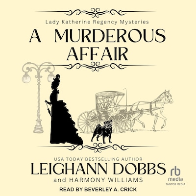 A Murderous Affair – omslag til lydbogen af Leighann Dobbs, Harmony Williams