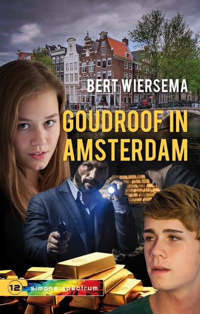 Goudroof in Amsterdam – omslag van het luisterboek van Bert Wiersema