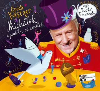 Michałek z pudełka od zapałek – okładka audiobooka, autor Erich Kästner