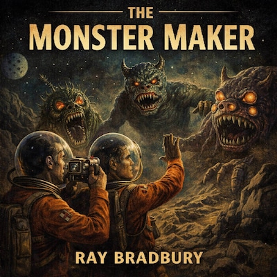 The Monster Maker – omslag til lydbogen af Ray Bradbury