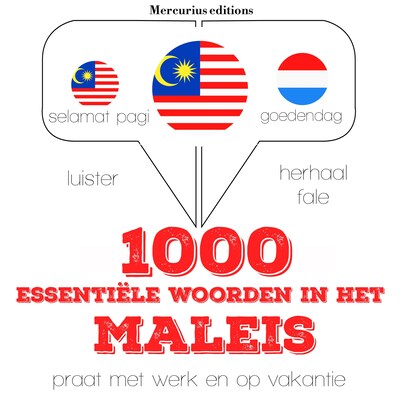 1000 essentiële woorden in het Maleis – omslag van het luisterboek van JM Gardner
