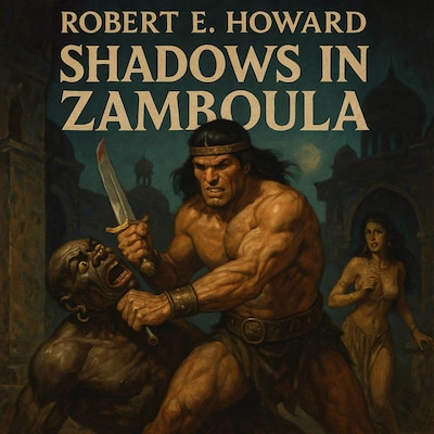 Shadows in Zamboula – omslag til lydbogen af Robert E. Howard