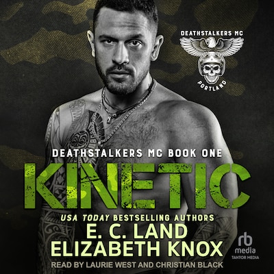 Kinetic – omslag til lydbogen af Elizabeth Knox, E. C. Land