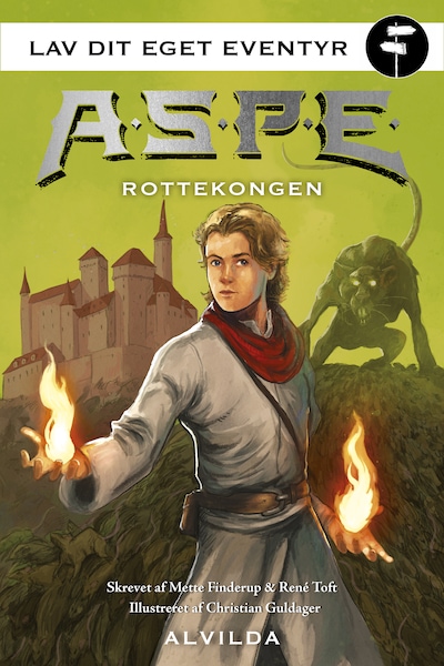 A.S.P.E. - Lav dit eget eventyr: Rottekongen – omslag til lydbogen af Mette Finderup, René Toft