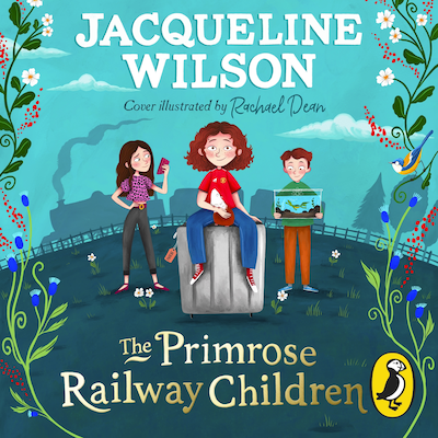 The Primrose Railway Children – omslag til lydbogen af Jacqueline Wilson