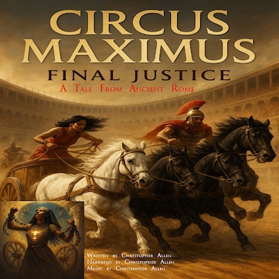 Circus Maximus - Final Justice – omslag til lydbogen af AI Voice Christopher Allen