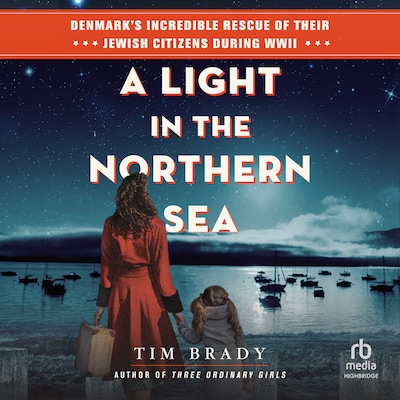 A Light in the Northern Sea – omslag til lydbogen af Tim Brady
