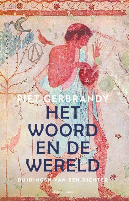 Het woord en de wereld: Duidingen van een dichter – omslag van het luisterboek van Piet Gerbrandy