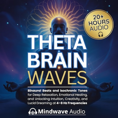 Theta Brain Waves – omslag til lydbogen af Mindwave Audio