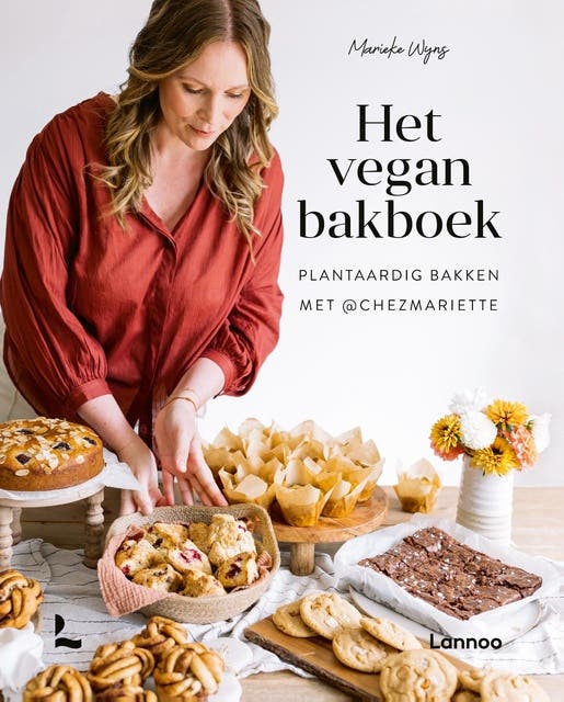 Het vegan bakboek: Plantaardig bakken met @chezmariette – omslag van het luisterboek van Marieke Wyns